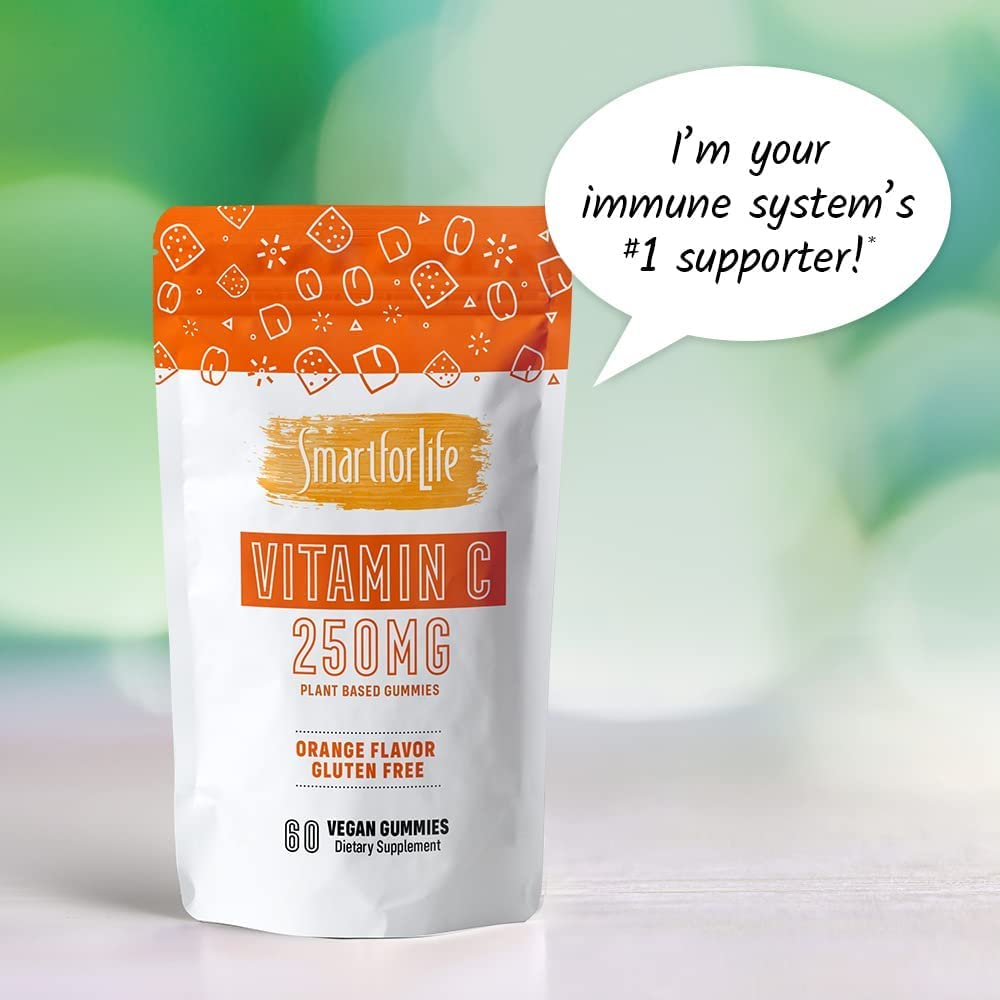 Smart for Life Vitamin C Gummies – Plant-Based Vegan Immune Support (30 Count)