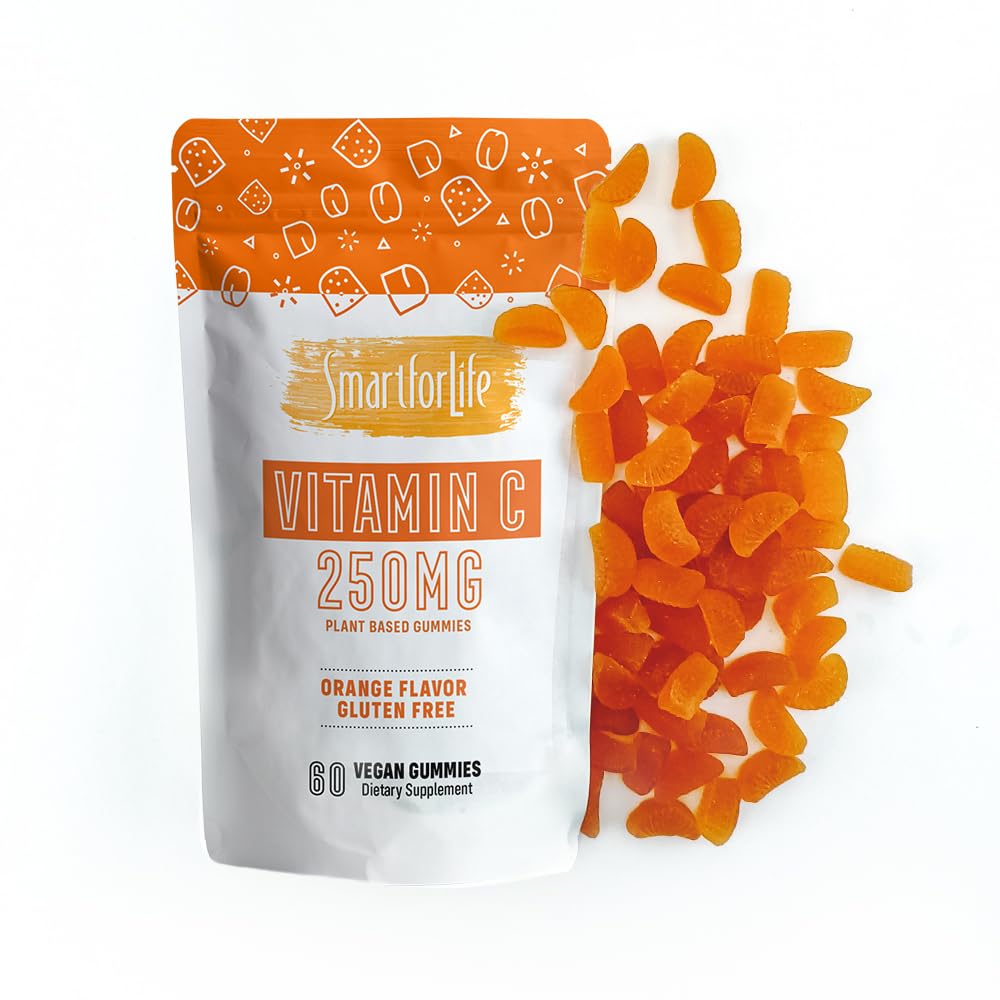 Smart for Life Vitamin C Gummies - Vegan Plant-Based Immune Support (60 Count)