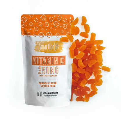 Smart for Life Vitamin C Gummies - Vegan Plant-Based Immune Support (60 Count)