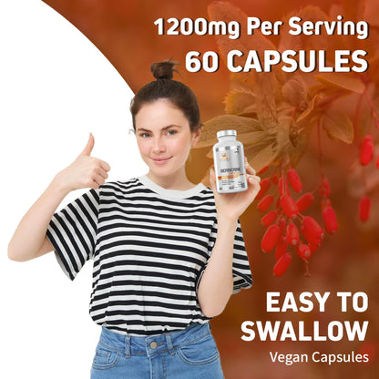 Smart Nutra Labs Berberine HCL 1200mg - 60 Vegan Capsules | Non-GMO, Gluten Free