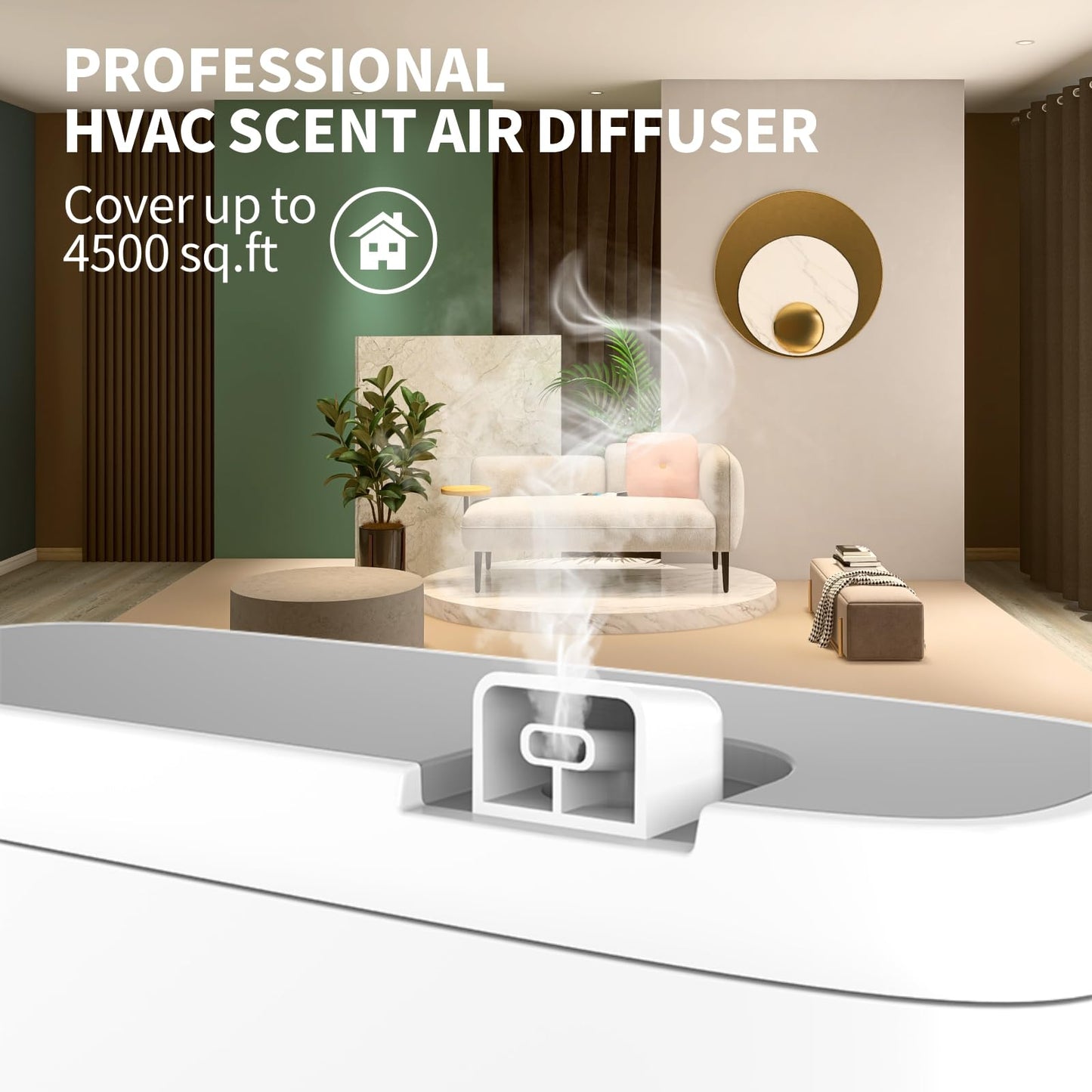 Smart Scent Air Machine for Home, Hotel, Spa & Office | 850ml Waterless Diffuser up to 4500 Sq Ft