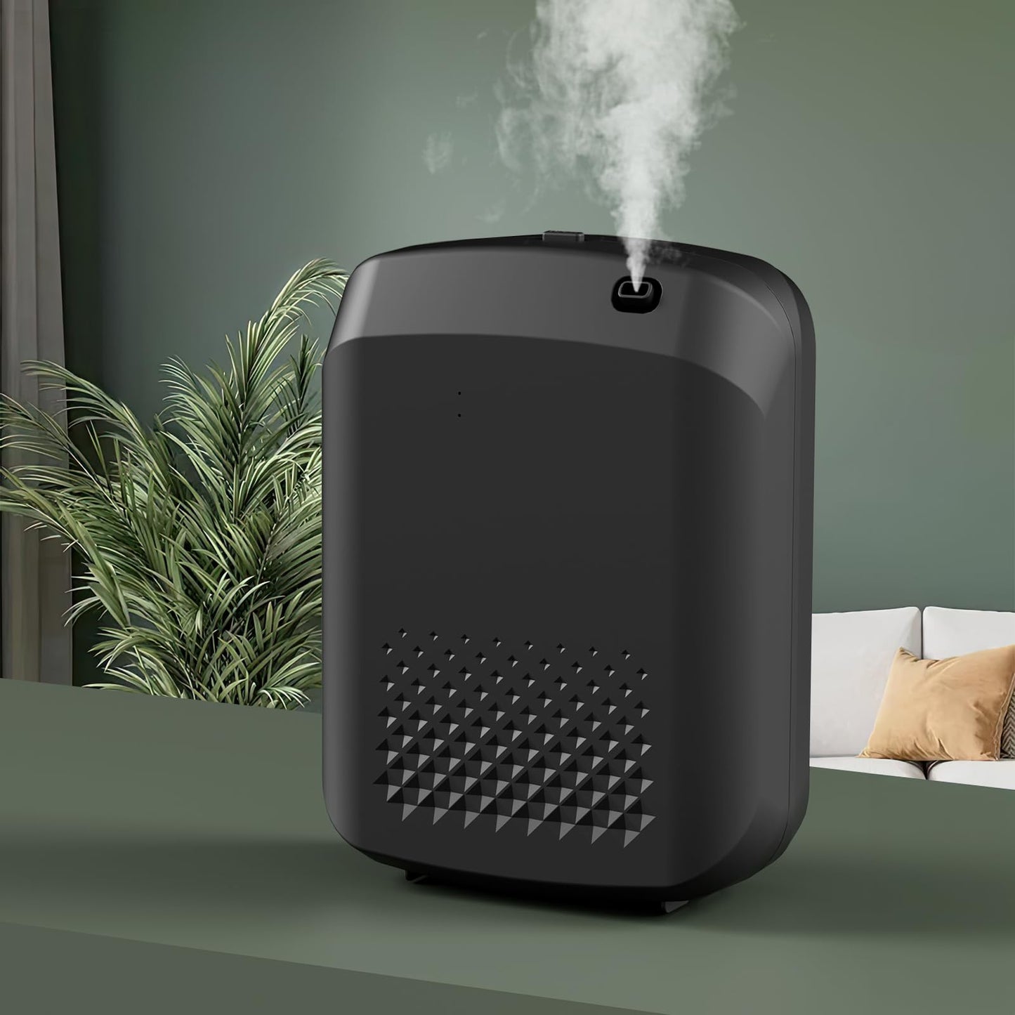 Smart Scent Air Machine for Home – 1500 Sq Ft Coverage, Bluetooth App (Black)