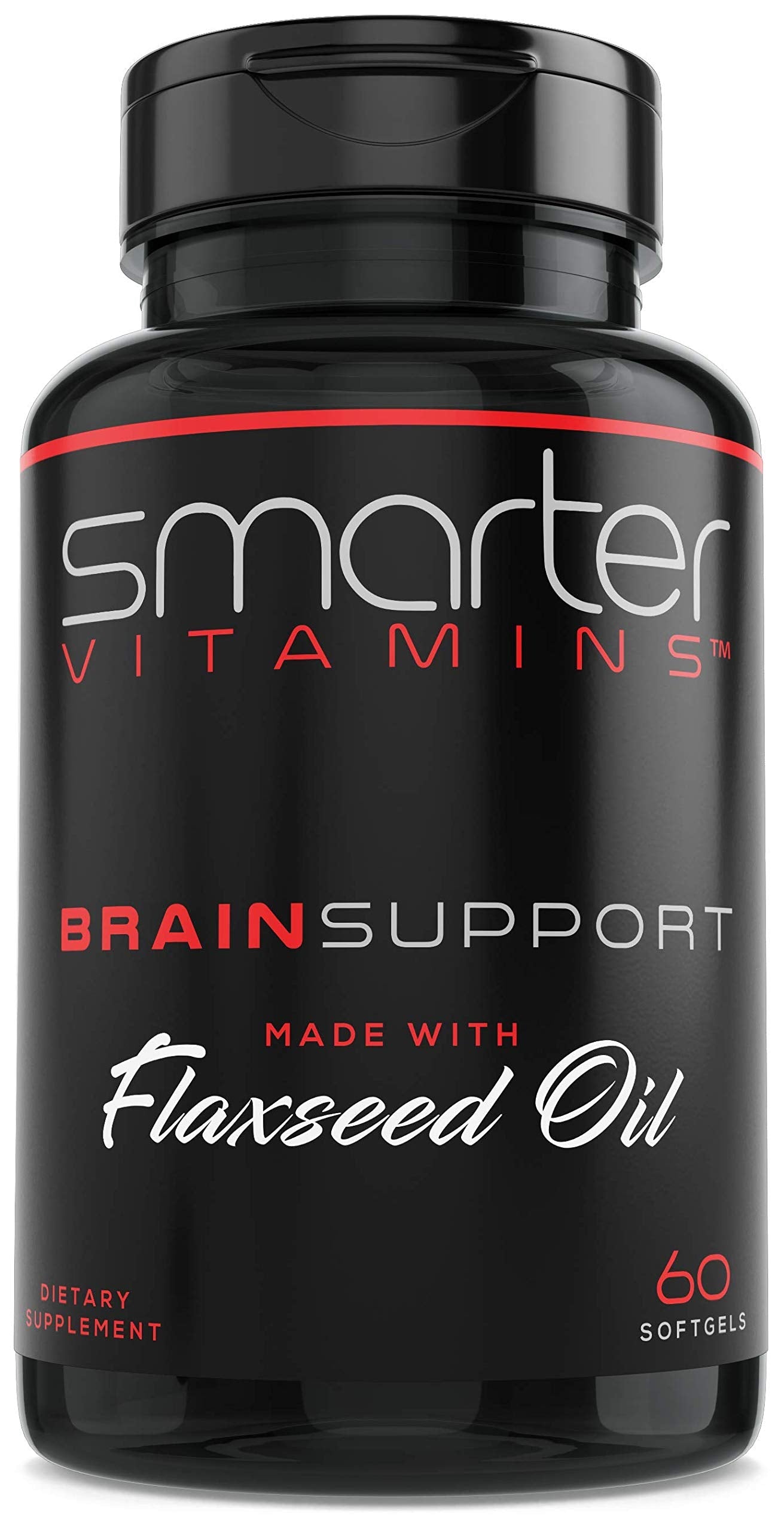 Smarter Brain Support Nootropic Supplement – Alpha-GPC, L-Tyrosine, ALCAR | 60 Softgels