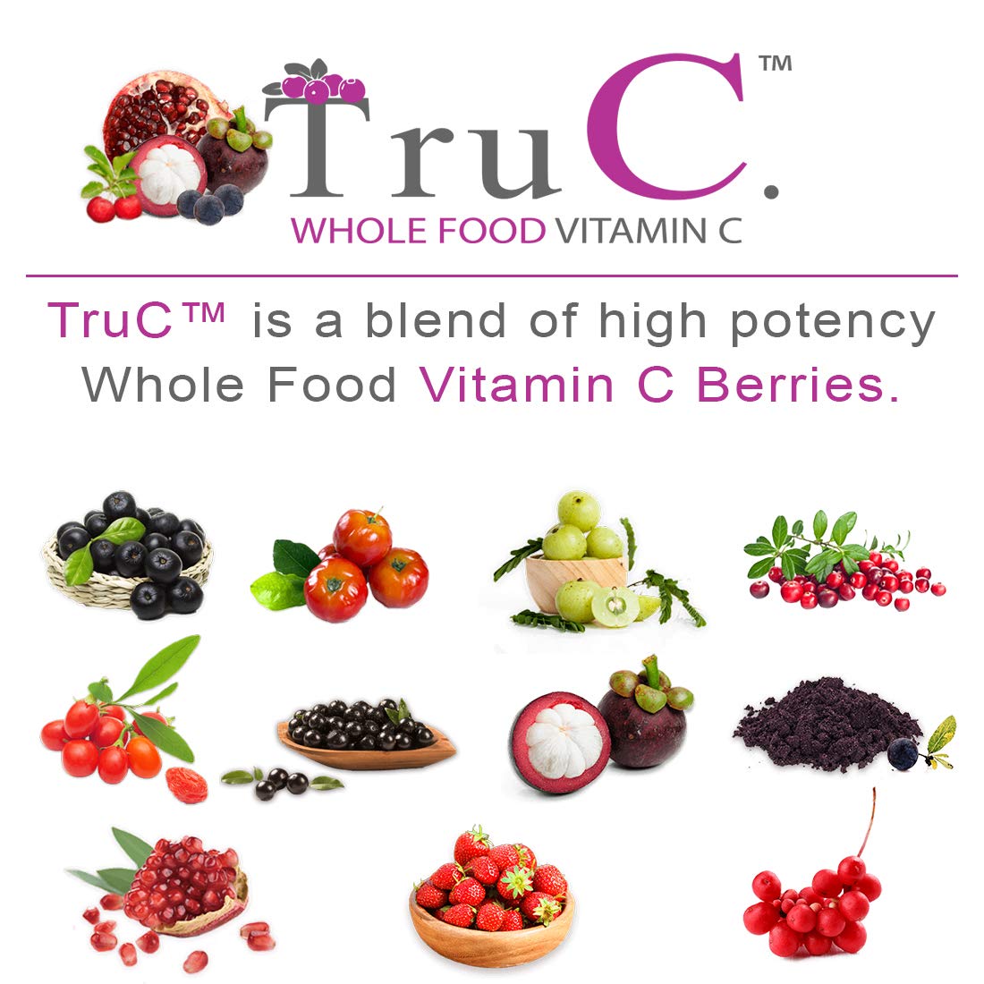 Smarter Raw Whole-Food Vitamin C from Berries – 60 Vegan Capsules