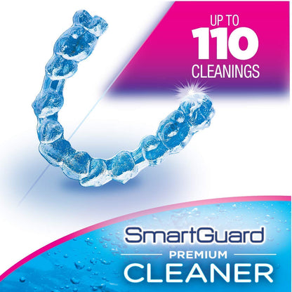 SmartGuard Premium Cleaner Crystals – 110 Cleanings | Dentures, Clear Braces & Mouth Guards