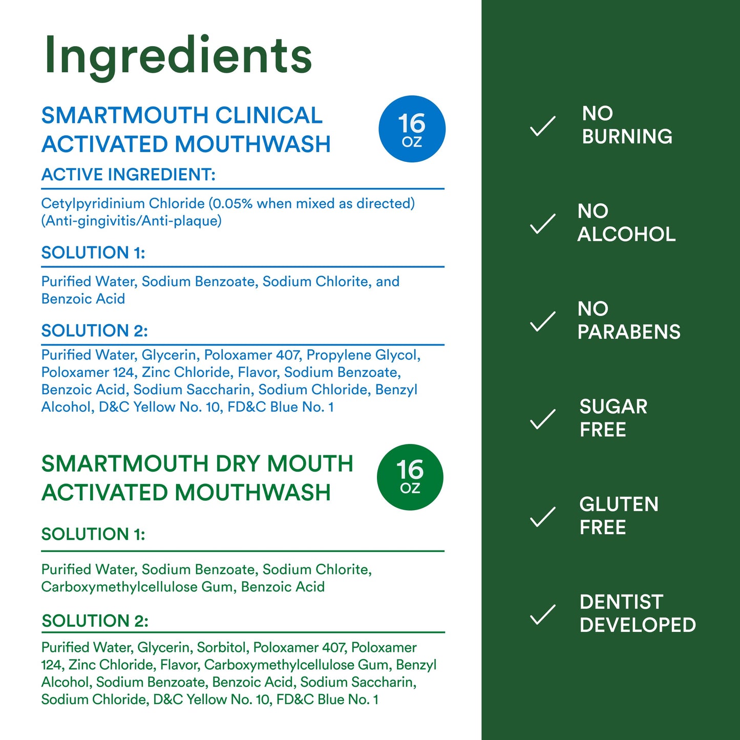 SmartMouth Dry Mouth Activated Mouthwash - 16 oz