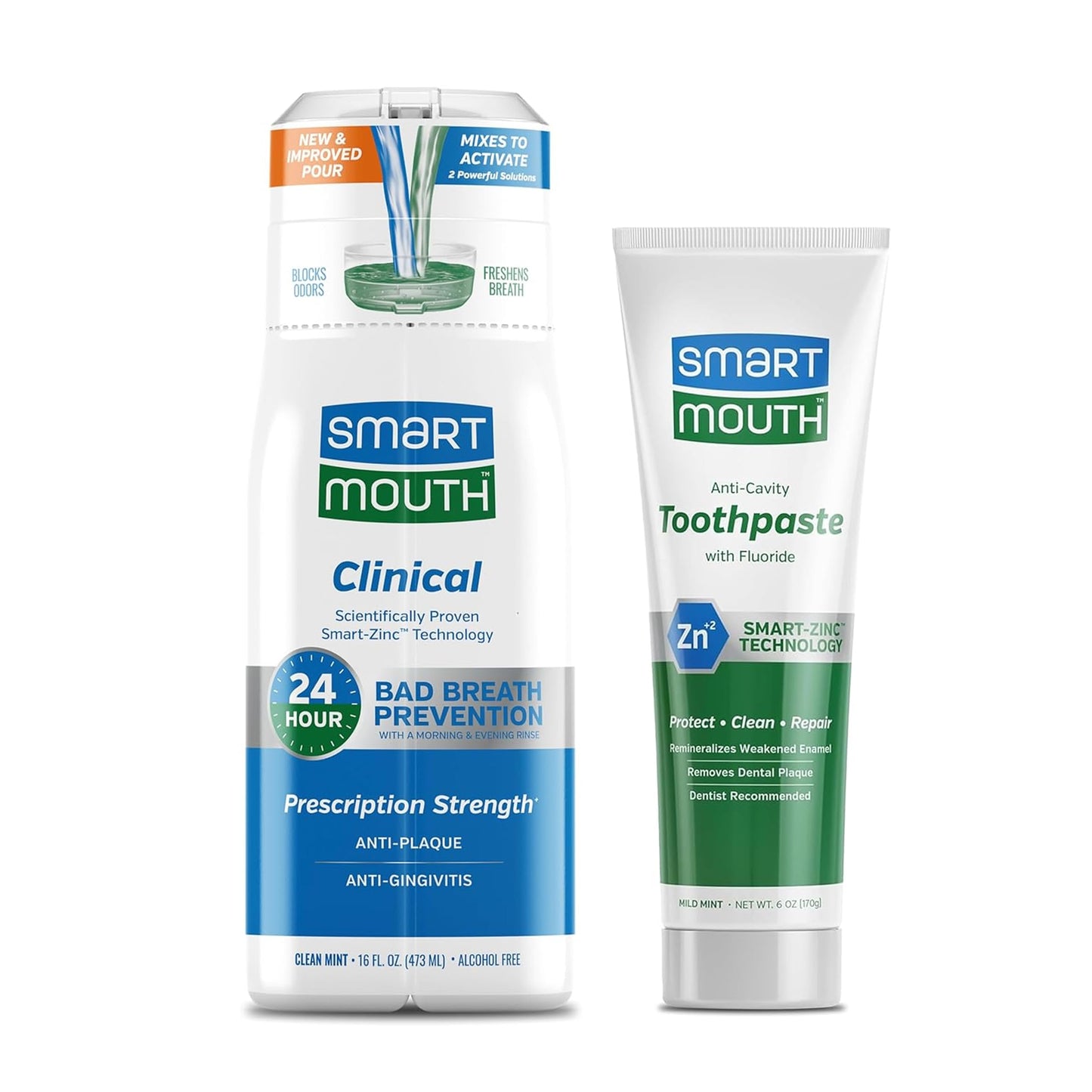 SmartMouth DDS Activated Mouthwash & Toothpaste – Bad Breath & Gum Health