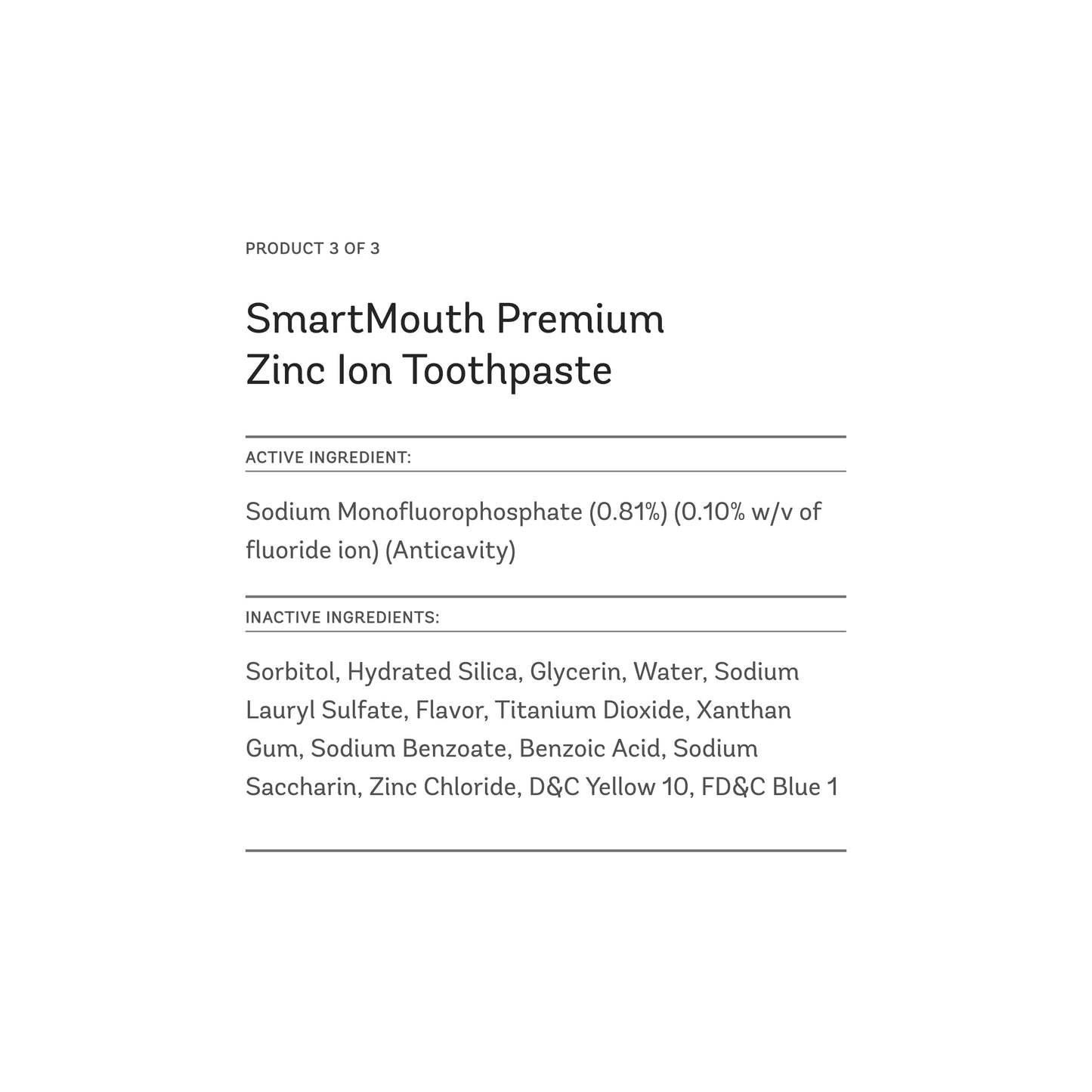 SmartMouth Package: Activated Mouthwash, Dry Mouth Mints 50-Count & Zinc Ion Toothpaste