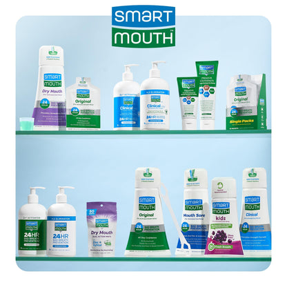 SmartMouth Dry Mouth Dual-Action Mints – Sugar-Free Breath Mints (50 Count, 3 Pack) | Mellow Mint