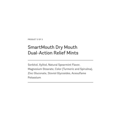 SmartMouth Package: Activated Mouthwash, Dry Mouth Mints 50-Count & Zinc Ion Toothpaste