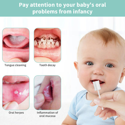 SmilBoxy 42PCS Baby Tongue Cleaner Kit & Finger Toothbrush, 0-36 Months