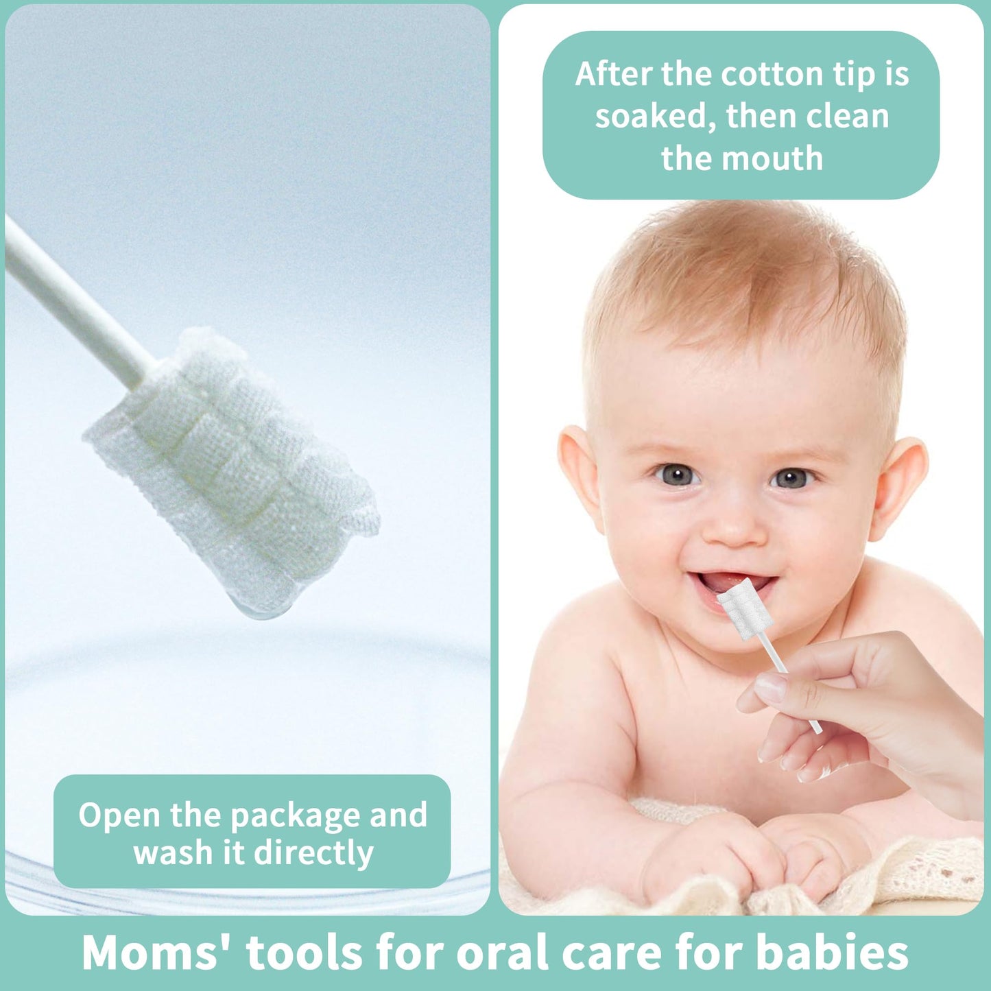 SmilBoxy 42PCS Baby Tongue Cleaner Kit & Finger Toothbrush, 0-36 Months