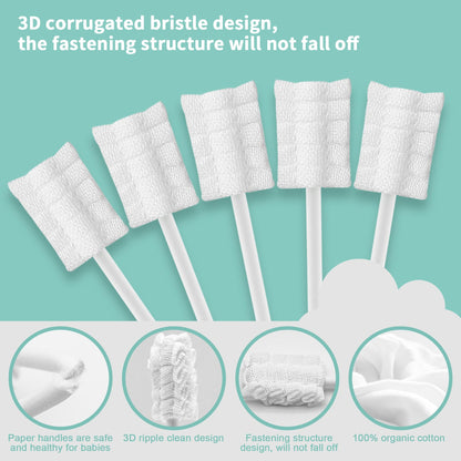 SmilBoxy 42PCS Baby Tongue Cleaner Kit & Finger Toothbrush, 0-36 Months