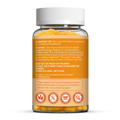 SmildeHeal Vitamin B2 Gummies - Migraine Relief, Nervous System Support, Vegan (60 Count)