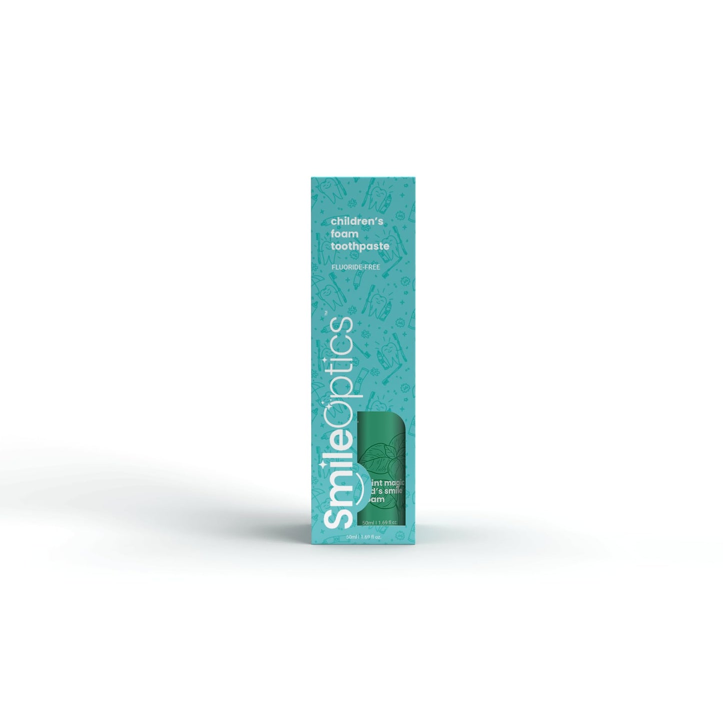 Smile Optics Mint Magic Kids' Foam SmilePaste - Fluoride-Free Kids' Toothpaste