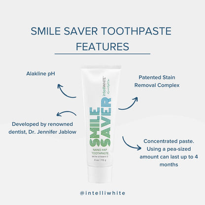 Smile Saver HAP & Vitamin D Fluoride-Free Toothpaste with Xylitol