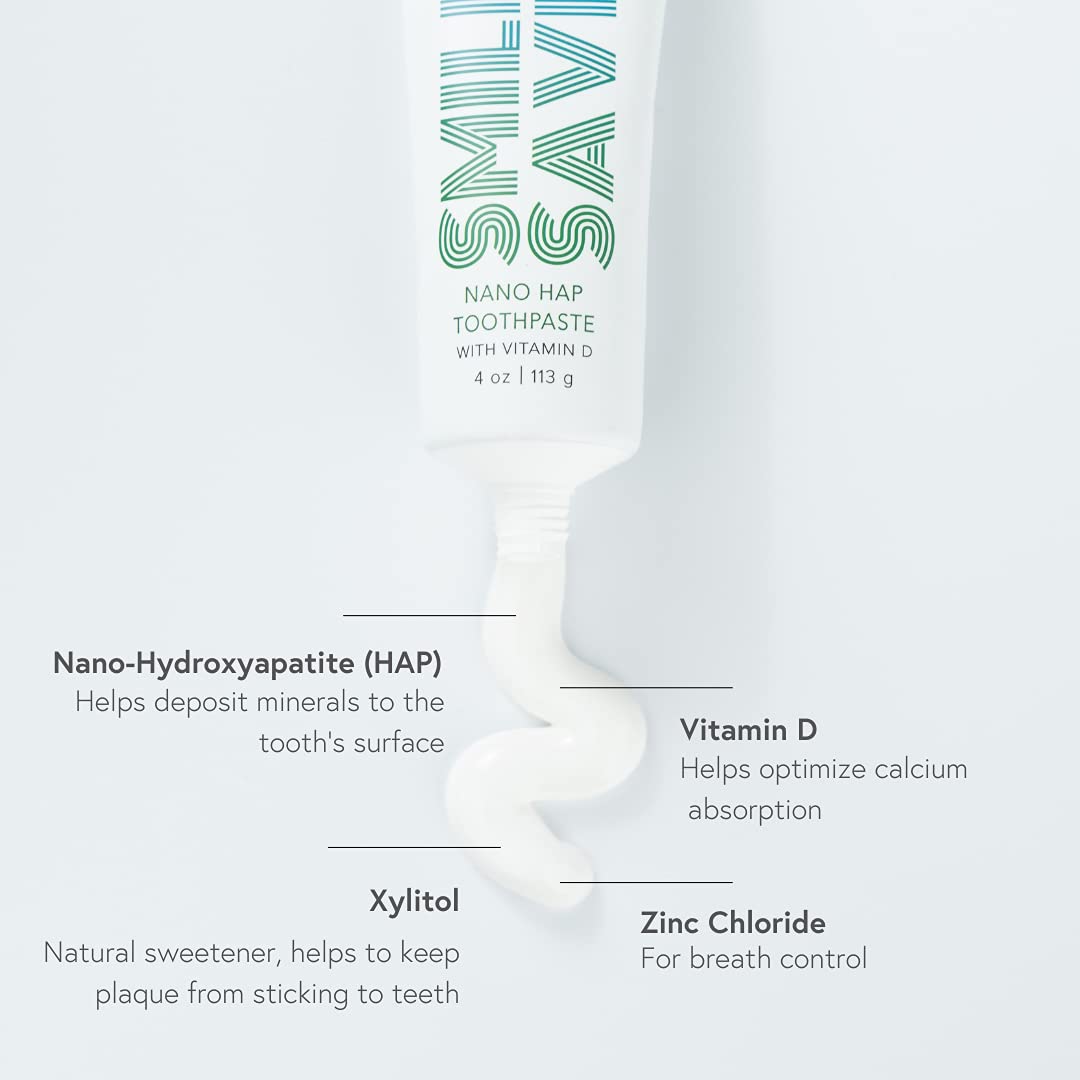 Smile Saver HAP & Vitamin D Fluoride-Free Toothpaste with Xylitol