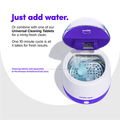 Smile Spa Ultrasonic & UV Cleaner for Aligners, Retainers | SmileDirectClub