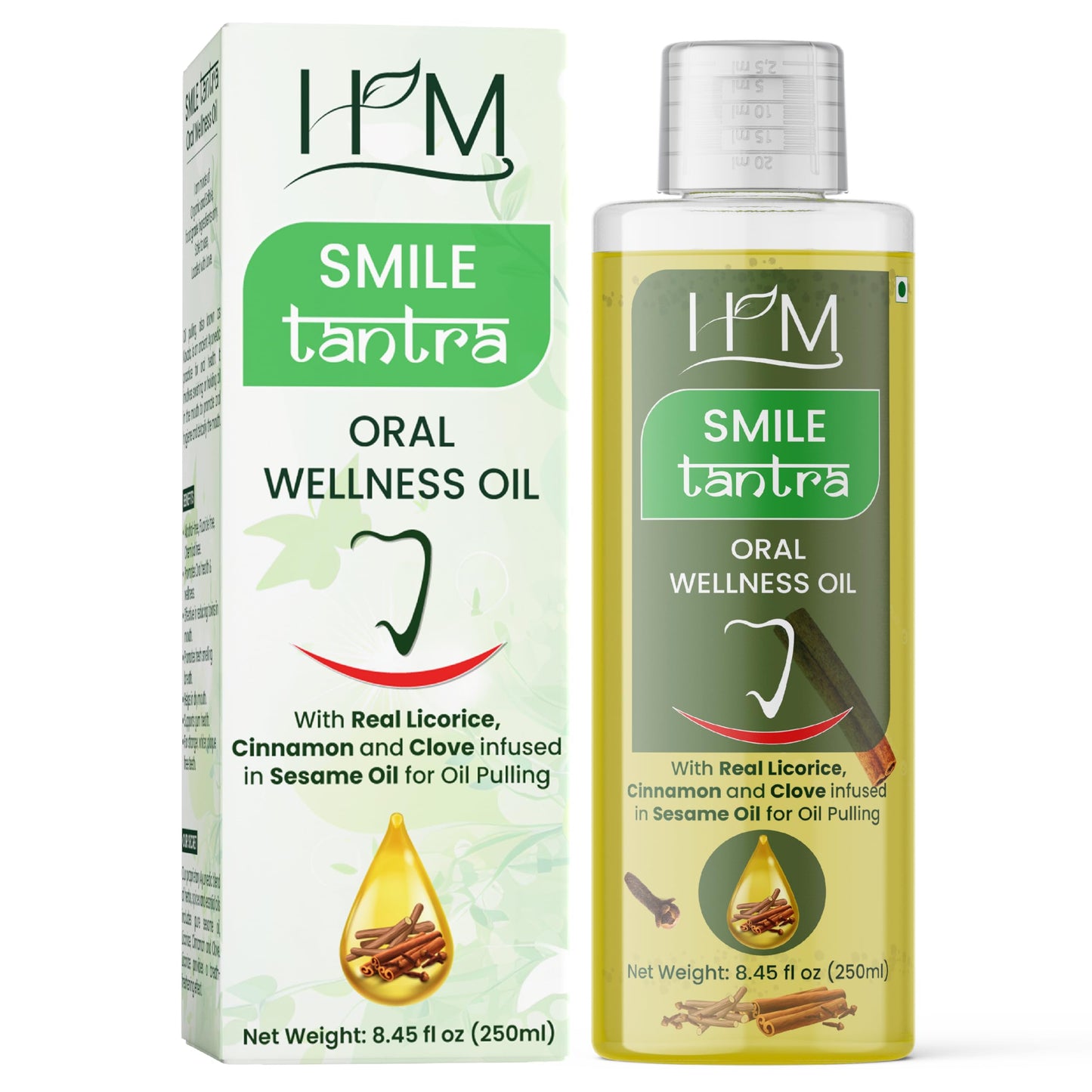 Smile Tantra Oral Wellness Oil for Oil Pulling – Fresh Breath, Teeth Whitening & Gum Care | Licorice, Cinnamon & Clove in Sesame Oil | Alcohol-Free 8.45 fl oz