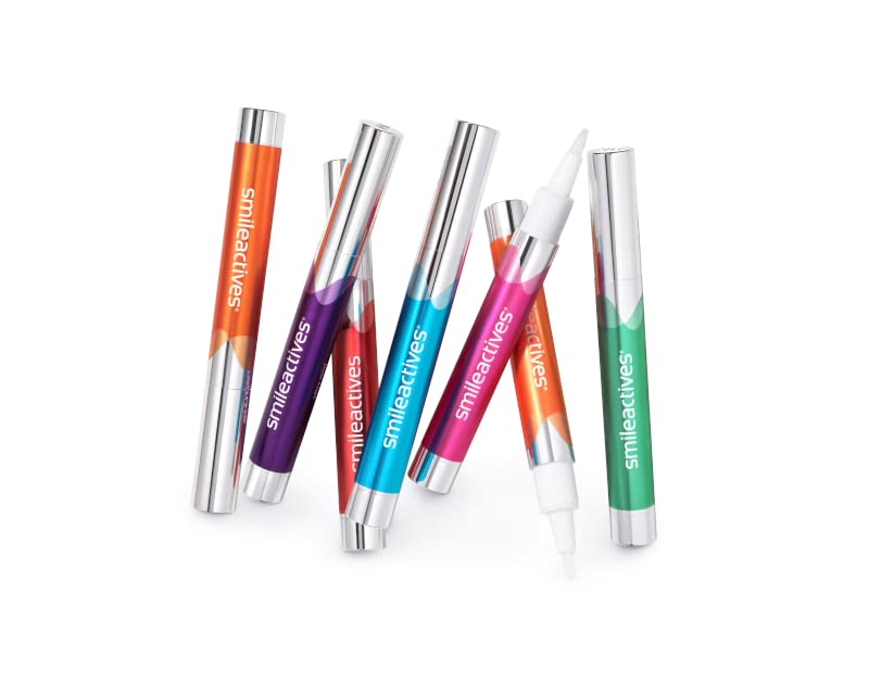 Smileactives Teeth Whitening Pen – 2 Pack | Fast Whitening, Precision Brush Tip, Ultra Mint