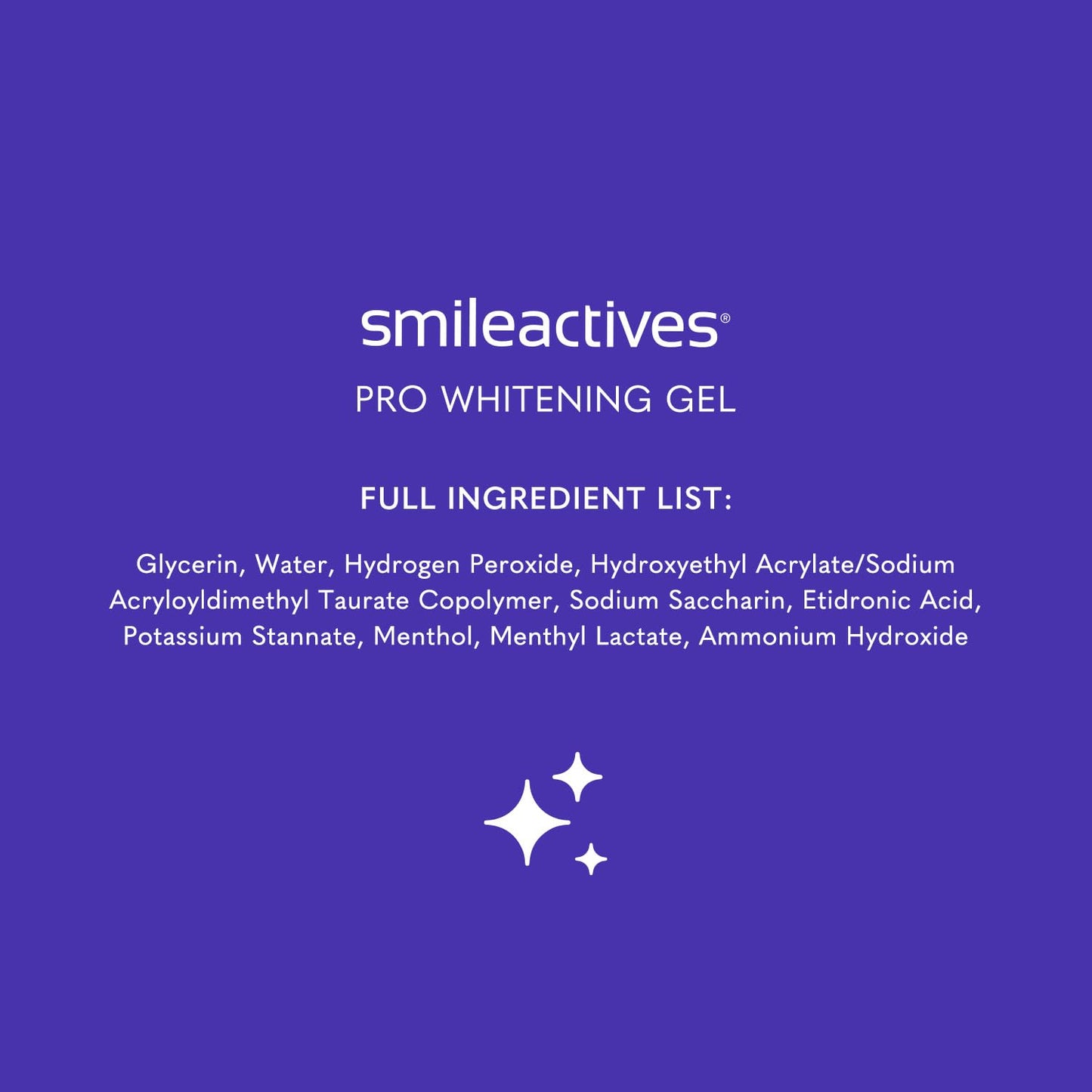 Smileactives Pro Whitening Gel – 2 oz Hydrogen Peroxide Toothpaste Whitening