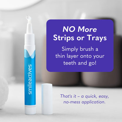 Smileactives Teeth Whitening Pen - Vanilla Mint, Fast Whitening (1 Pack)