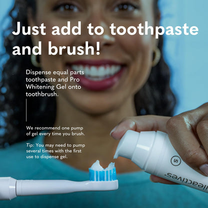 Smileactives Pro Whitening Gel – 2 oz Hydrogen Peroxide Toothpaste Whitening