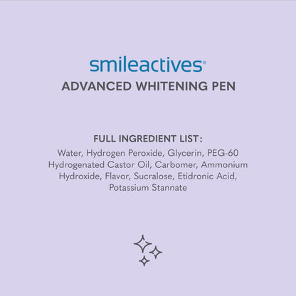Smileactives Teeth Whitening Pen - 2 Pack, Winterberry Flavor, Precision Brush Tip