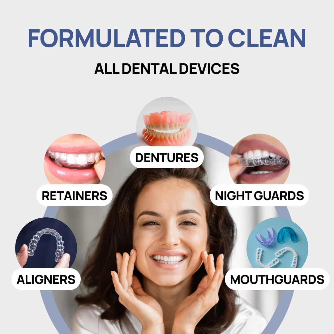 SmileAgain Retainer Cleaner – 12 Pack (3 Month Supply) Mint Flavor
