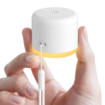 SMILEBOP White Noise Machine with Night Light — Portable, 18 Soothing Sounds, Memory Timer