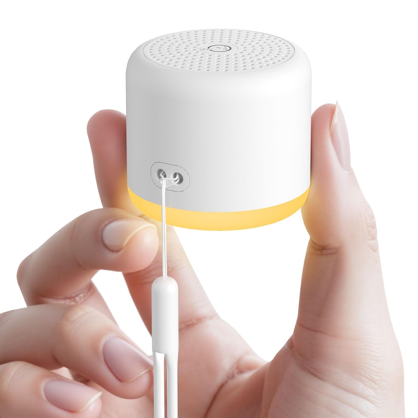 SMILEBOP White Noise Machine with Night Light — Portable, 18 Soothing Sounds, Memory Timer