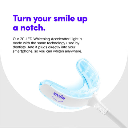 SmileDirectClub Teeth Whitening Kit with LED Light - 4 Pack, Hydrogen Peroxide