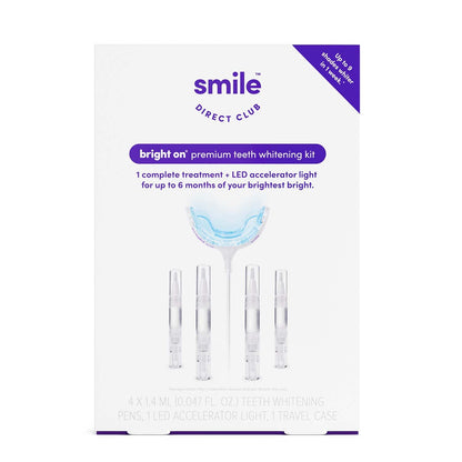 SmileDirectClub Teeth Whitening Kit with LED Light - 4 Pack, Hydrogen Peroxide