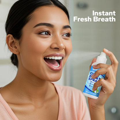 SmileShark Fresh Breath Spray (2 Pack) – Alcohol-Free, Sugar-Free Mouth Moisturizer for Dry Mouth | Travel Size 1.69 oz