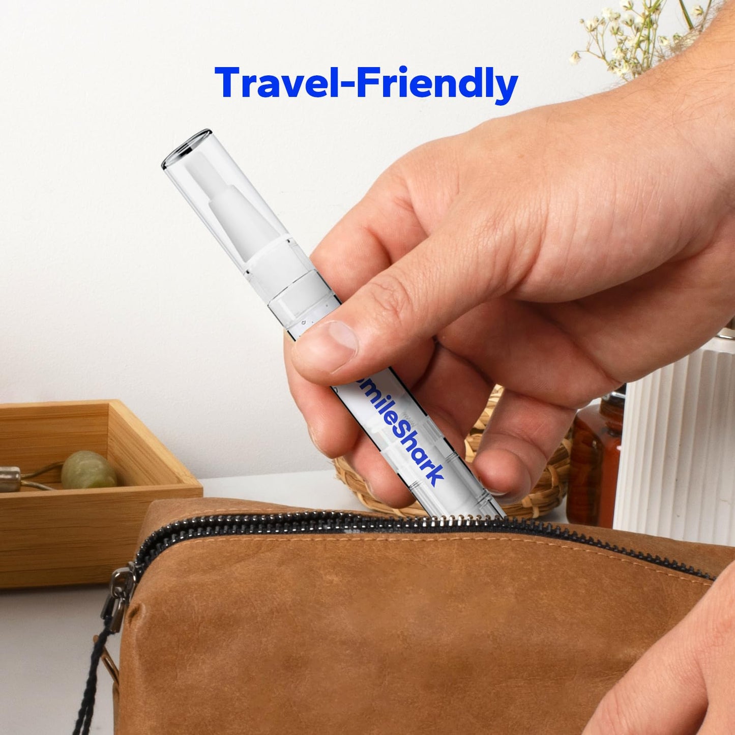 SmileShark Premium Teeth Whitening Pens (4 Count) — Sensitive-Free, Professional-Strength, On-The-Go