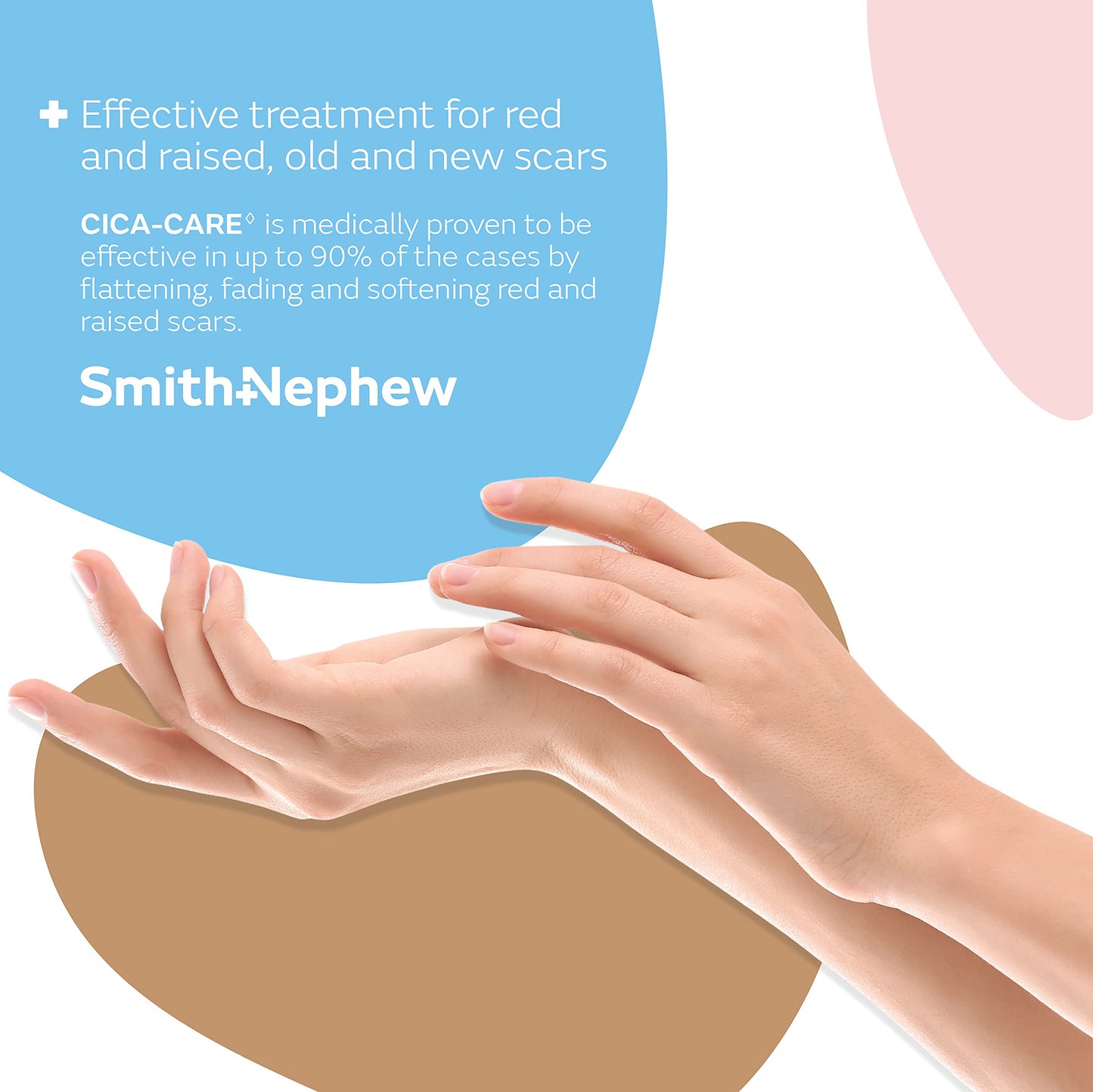Smith & Nephew CICA-Care Silicone Gel Sheet for Scar Management, 5 x 6 in