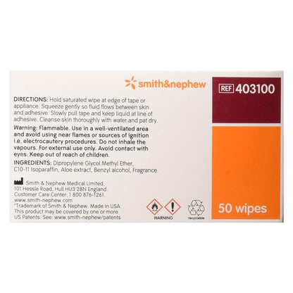 Smith & Nephew Remove Adhesive Remover Wipes 403100 – 50 Count