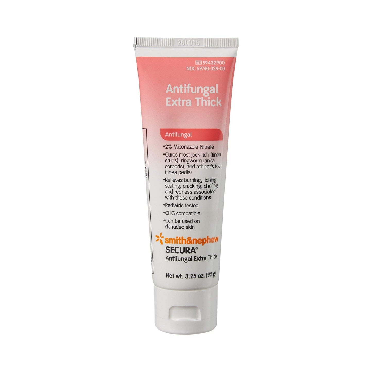 Smith & Nephew Secura 2% Miconazole Nitrate Cream Antifungal 3.25 oz Tube