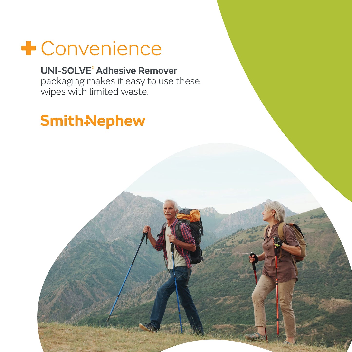 Smith & Nephew UNI-SOLVE Adhesive Remover Wipes – Gentle Tape/Appliance Removal (50 Count)