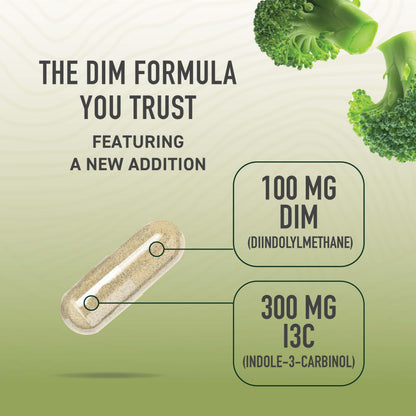 SMNutrition DIM & Indole-3-Carbinol for Hormone Balance | I3C Complex | Estrogen Balance | Vegan, Non-GMO, Gluten-Free | 60 Ct