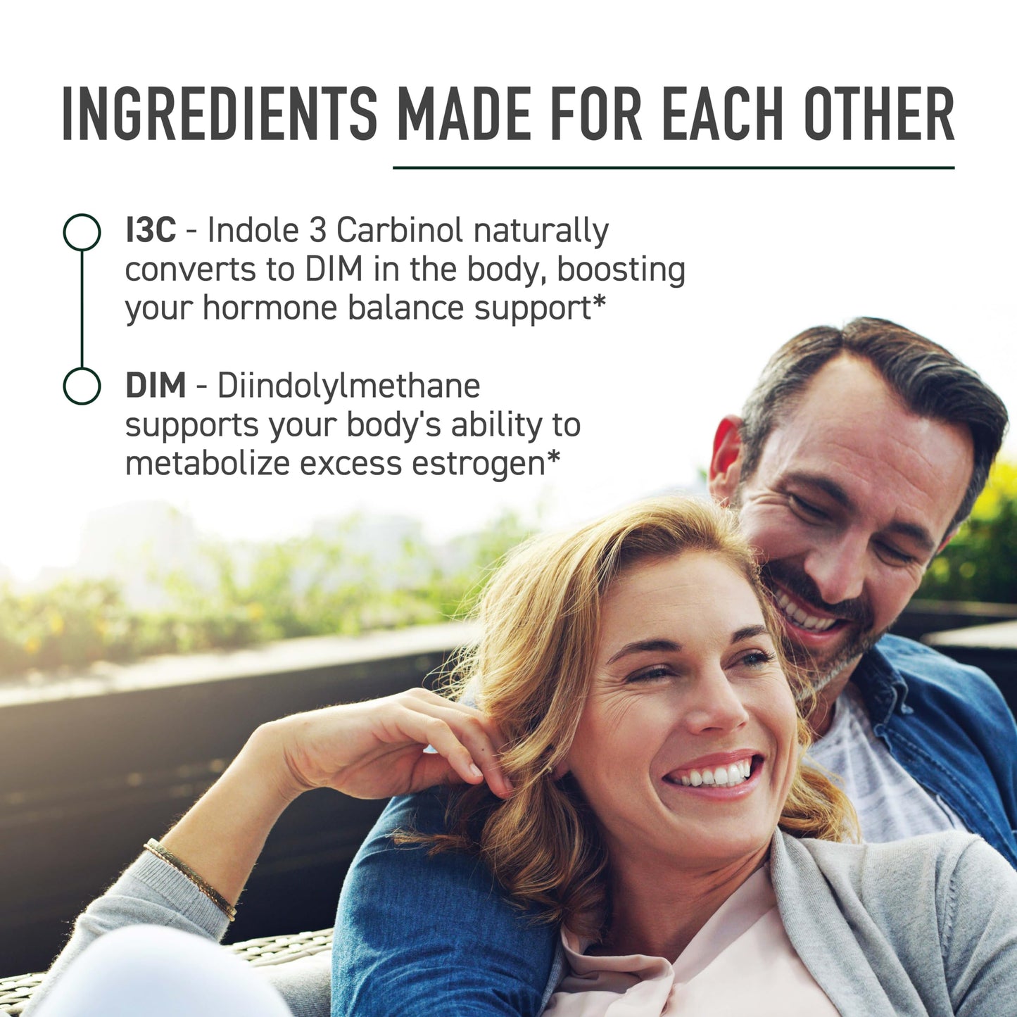 SMNutrition DIM & Indole-3-Carbinol for Hormone Balance | I3C Complex | Estrogen Balance | Vegan, Non-GMO, Gluten-Free | 60 Ct