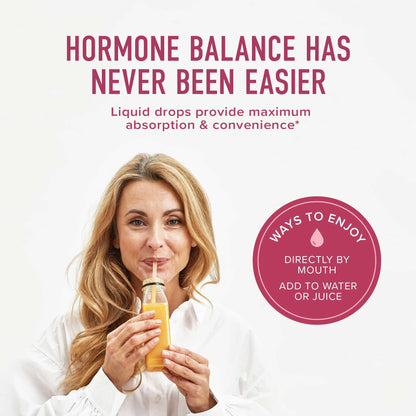 SMNutrition Hormone Balance Liquid Drops | Vegan Herbal Tincture for Menopause & PMS Relief | 2 oz
