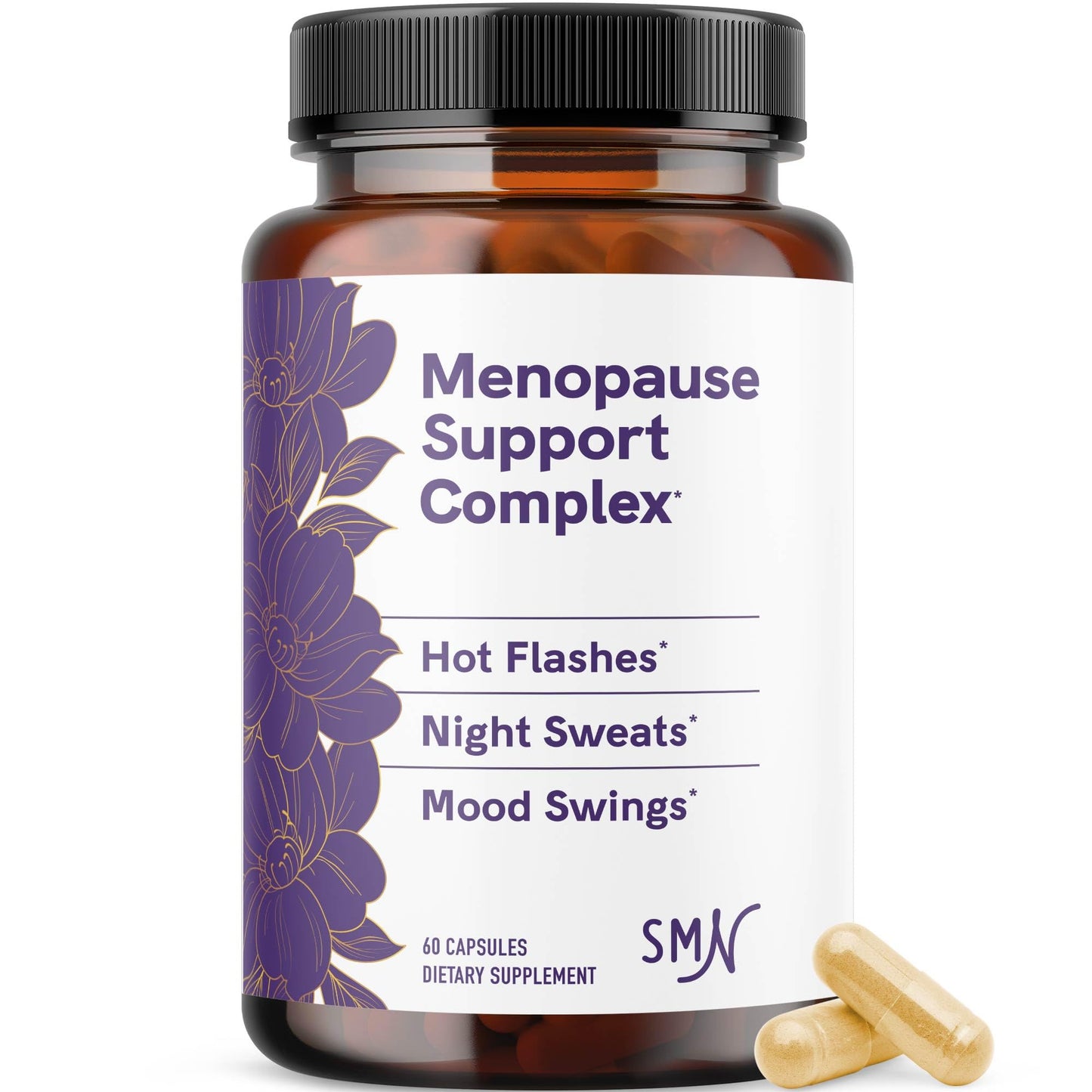 SMNutrition Menopause Support Complex — Hormone Balance for Hot Flashes & Night Sweats (60 Ct)