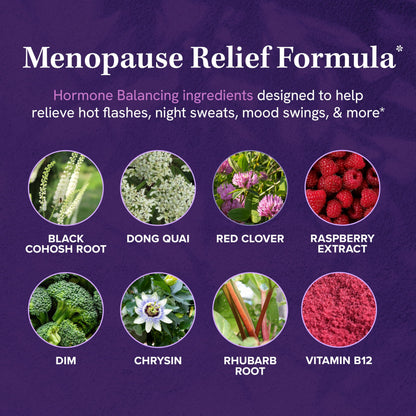 SMNutrition Menopause Support Complex — Hormone Balance for Hot Flashes & Night Sweats (60 Ct)