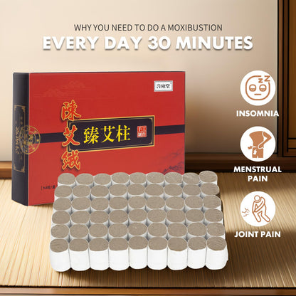 Smokeless Copper Moxa Box - Purifier Copper Tank Moxibustion Treatment Tool, Portable Therapy Bag (Not Include Moxa) Wormwood Sticks-3
