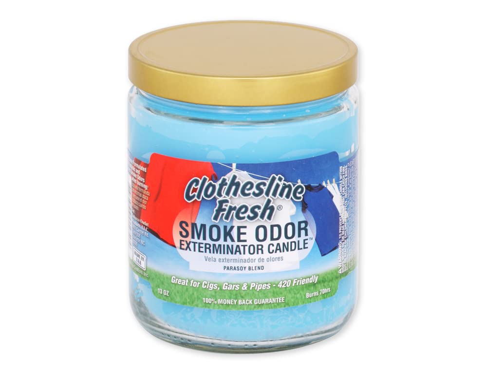 Smoke Odor Exterminator 13oz Jar Candles – Clothesline Fresh (Set of 3)