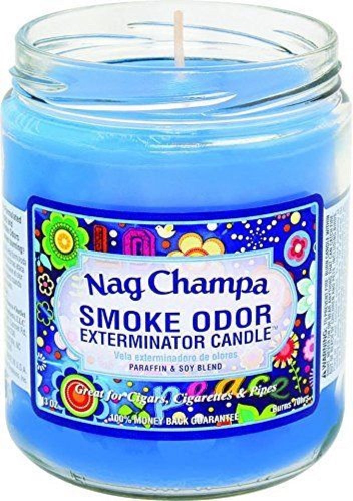 Smoke Odor Exterminator 13oz Jar Candle Nag Champa - Eliminates Odors