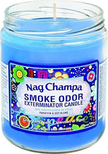 Smoke Odor Exterminator 13oz Jar Candle Nag Champa - Eliminates Odors