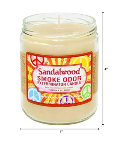 Smoke Odor Exterminator 13 oz Jar Candle – Sandalwood