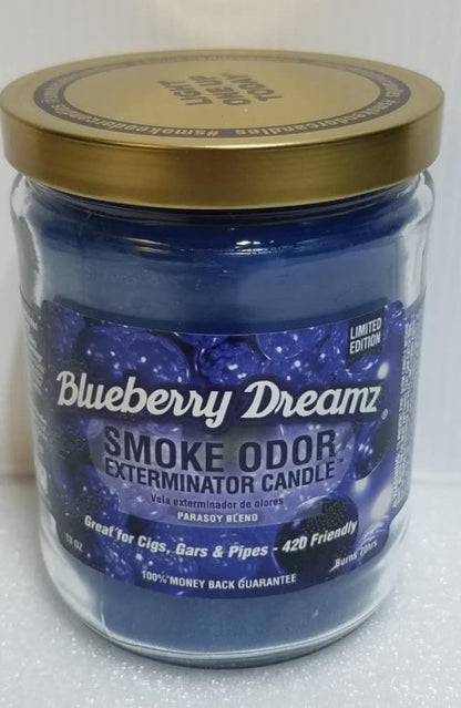 Smoke Odor Exterminator Blueberry Dreamz Candle (TIME ONLY) 13oz
